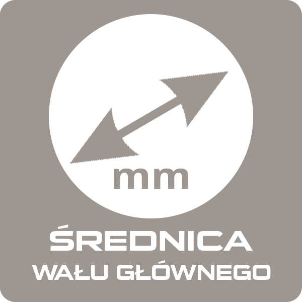 Średnica wału głównego